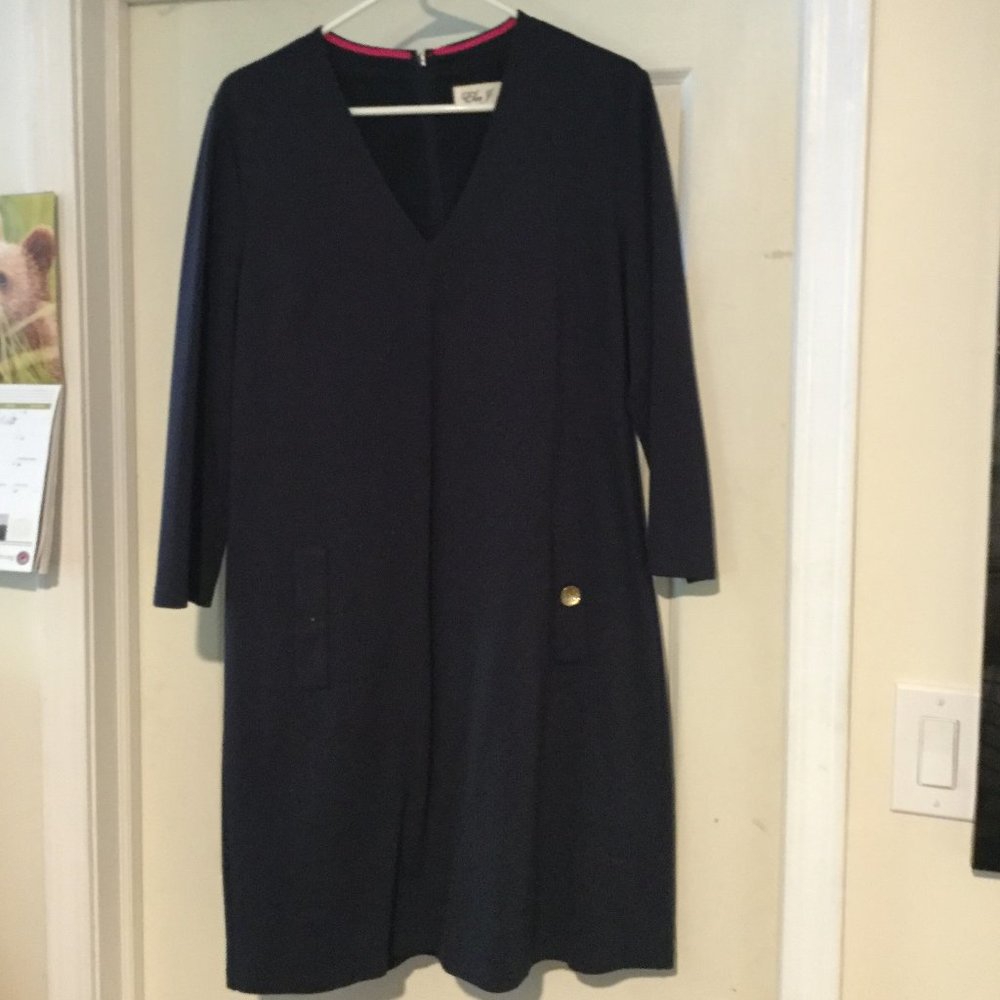 Eliza J Navy Blue Dress Knee Length Size 14